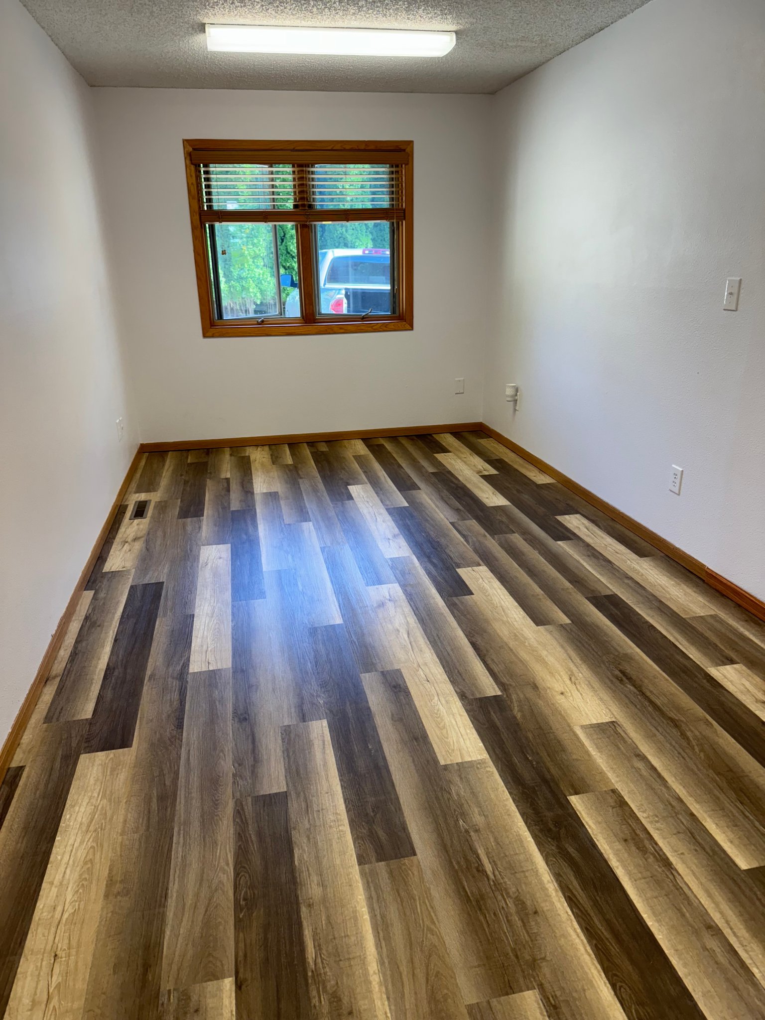 LVP flooring installation — finished view